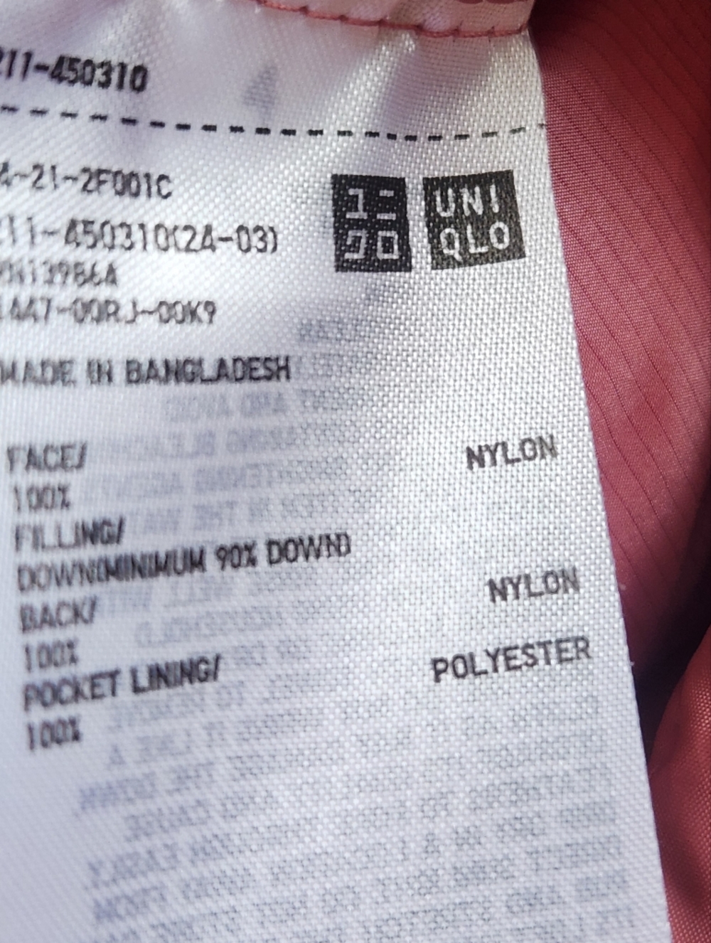 UNIQLO Women’s Puffer Jacket Extra Small Pink Quilted Ultra Light Down Packable - Picture 5 of 10